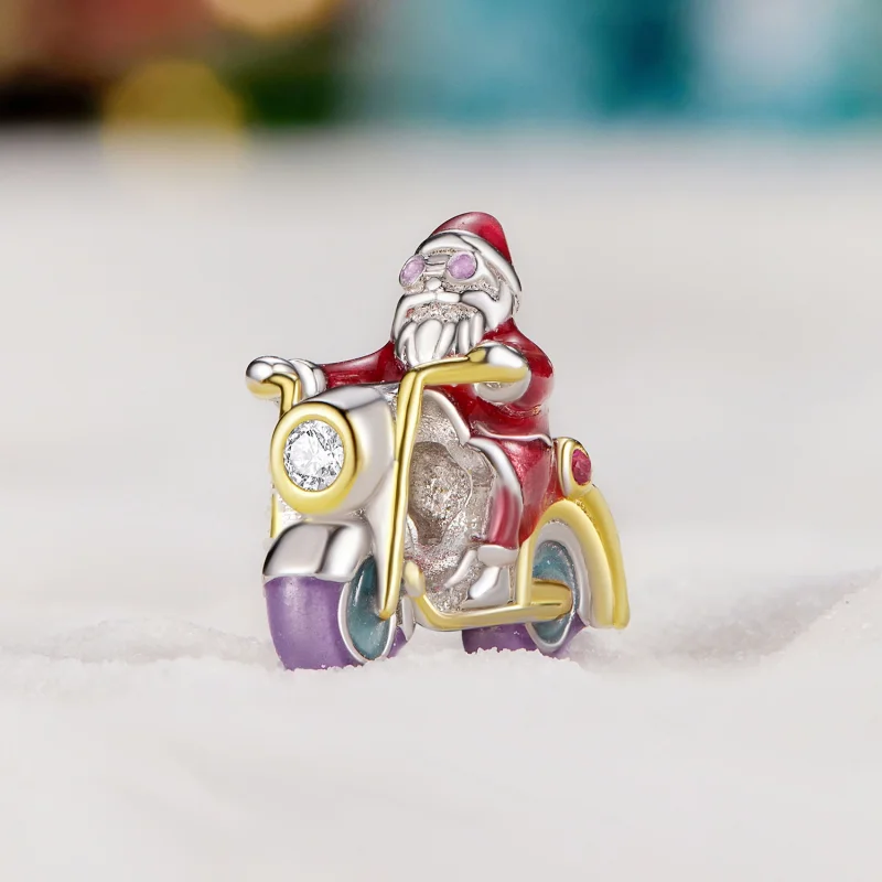 (Bild für) Pandora Style Leuchtendes "Santa Claus Is Here" Charm - SCC2645 - Ansicht 2