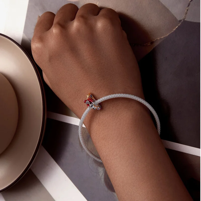(Bild für) Pandora Style Leuchtendes "Santa Claus Is Here" Charm - SCC2645 - Ansicht 6