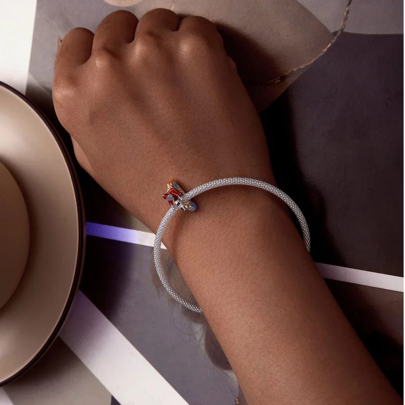(Bild für) Pandora Style Leuchtendes "Santa Claus Is Here" Charm - SCC2645 - Ansicht 7