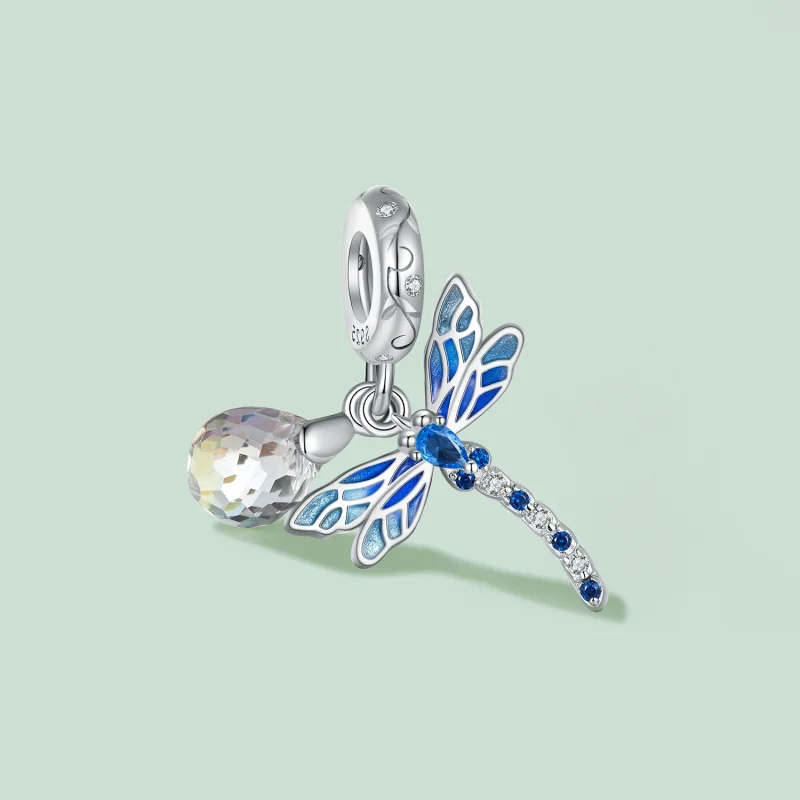 (Bild für) Pandora Style Libelle Anhänger - SCC2597 - Ansicht 2