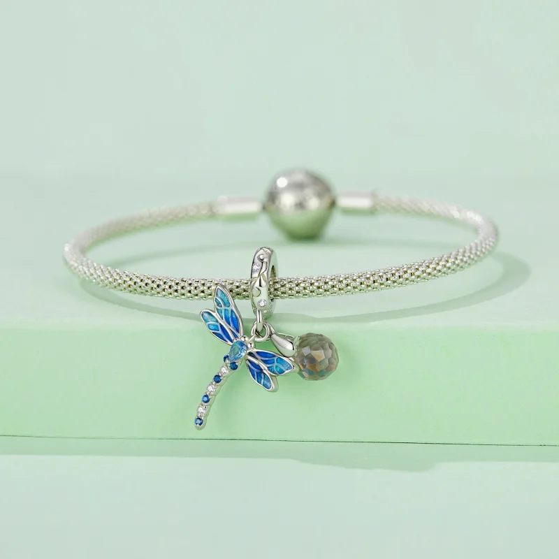 (Bild für) Pandora Style Libelle Anhänger - SCC2597 - Ansicht 4