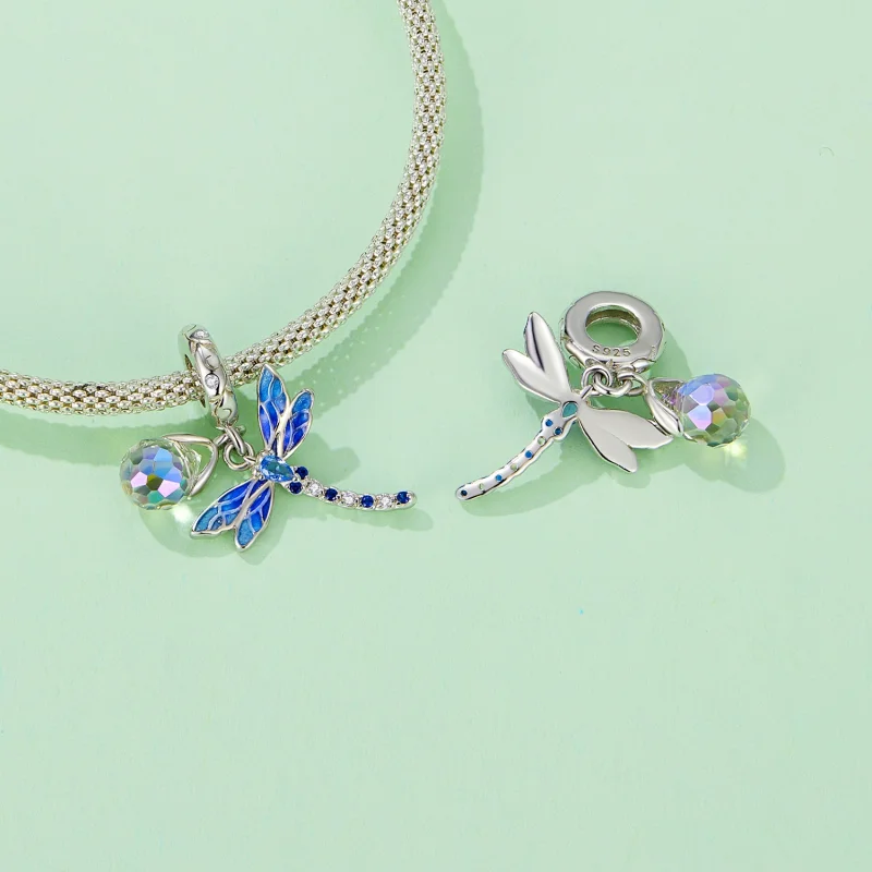 (Bild für) Pandora Style Libelle Anhänger - SCC2597 - Ansicht 5