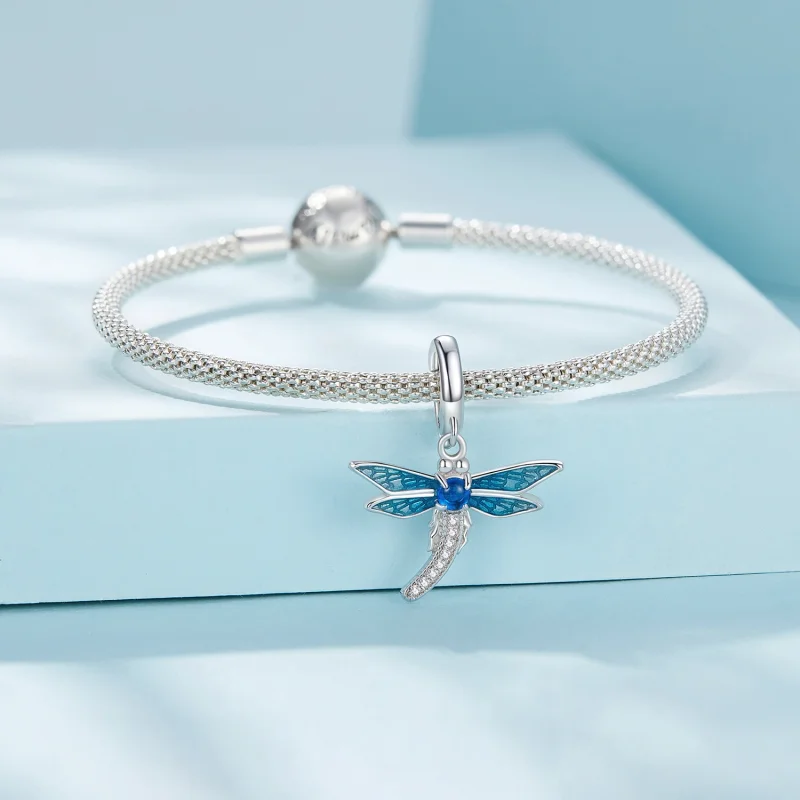 (Bild für) Pandora Style Libellen Schmuckanhänger - SCC2569 - Ansicht 4