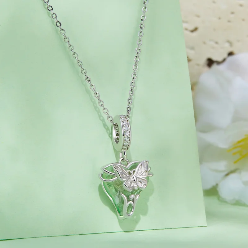 (Bild für) Pandora Style Little Flying Butterfly Anhänger - BSC897 - Ansicht 2
