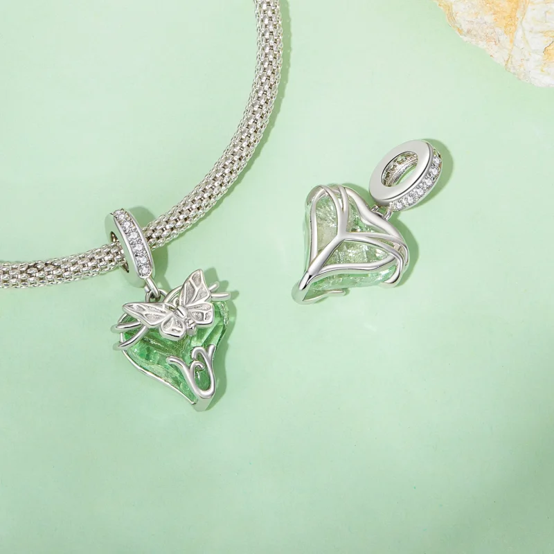 (Bild für) Pandora Style Little Flying Butterfly Anhänger - BSC897 - Ansicht 4