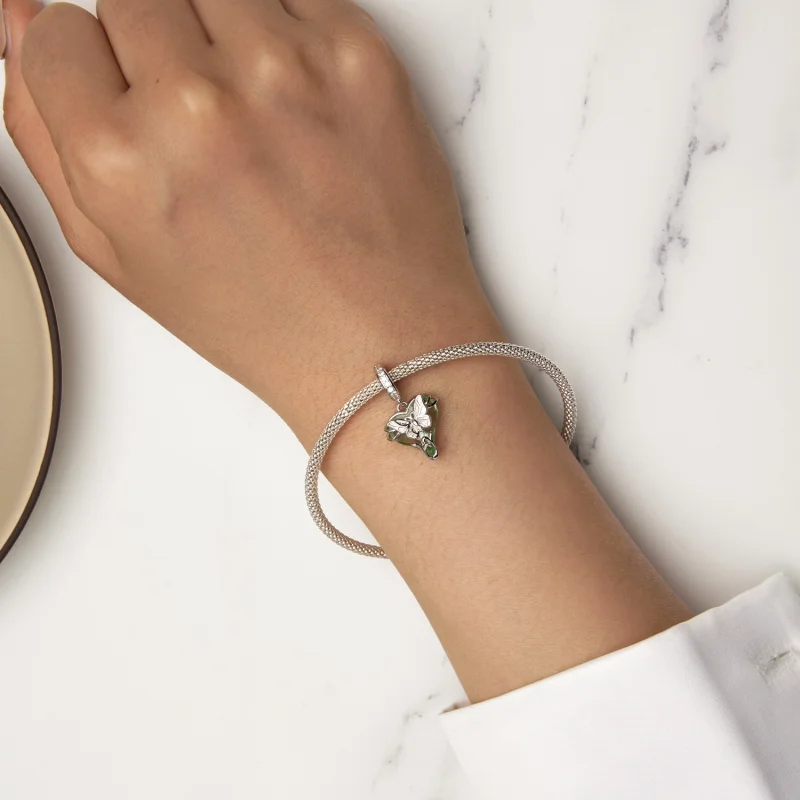 (Bild für) Pandora Style Little Flying Butterfly Anhänger - BSC897 - Ansicht 5