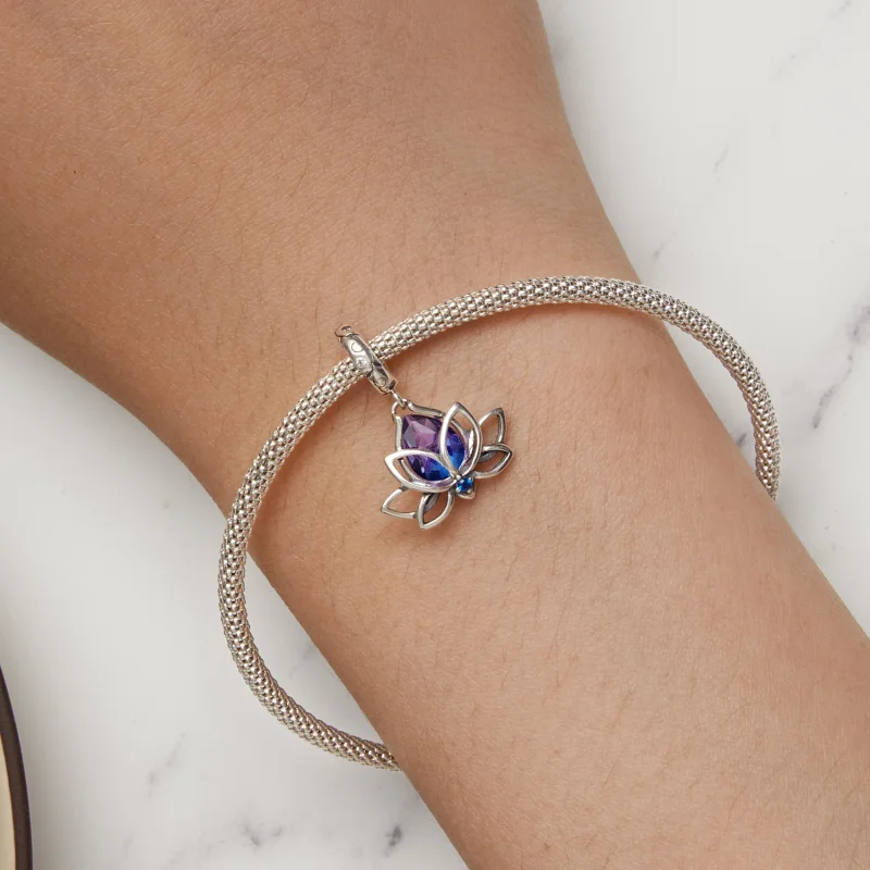 (Bild für) Pandora Style Lotus Anhänger - SCC2562 - Ansicht 7