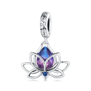 (Bild für) Pandora Style Lotus Anhänger - SCC2562