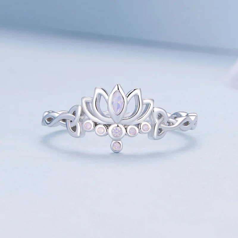 (Bild für) Pandora Style Lotus Ring - BSR487 - Ansicht 3