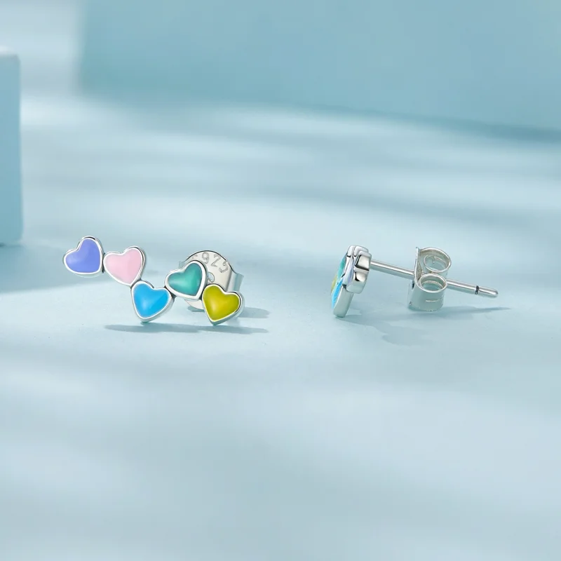 (Bild für) Pandora Style Love Colorful Studs Ohrstecker - SCE1638 - Ansicht 4