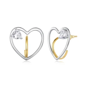 (Bild für) Pandora Style Love Studs Ohrringe - BSE888