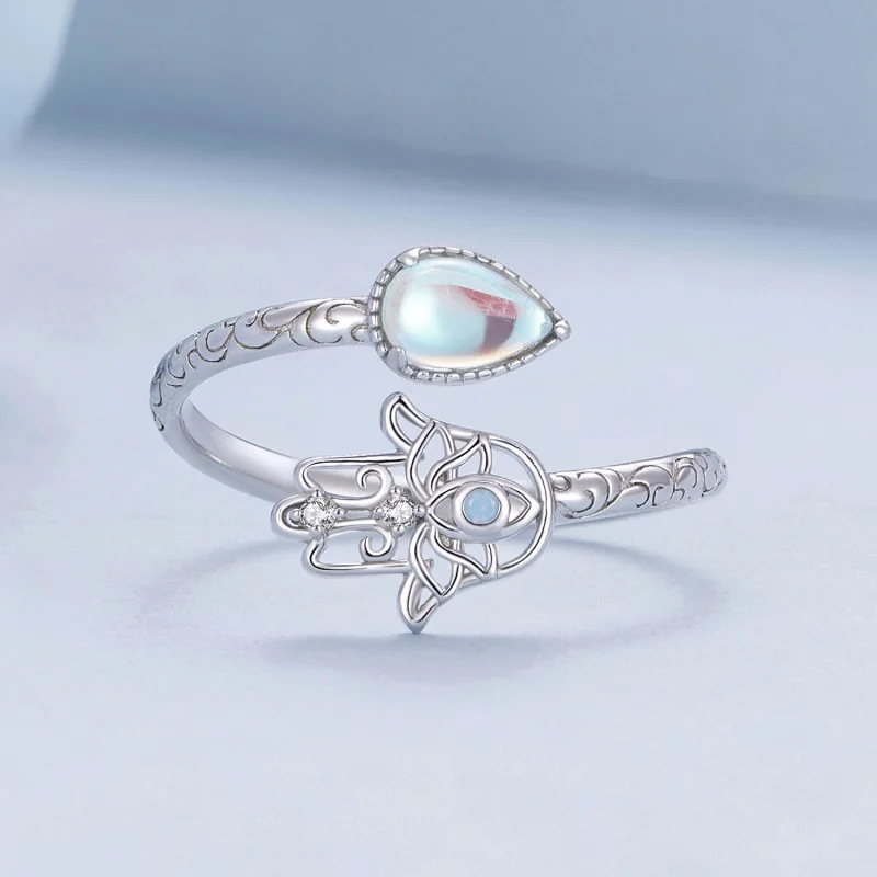 (Bild für) Pandora Style Lucky Hand Open Ring - BSR486-E - Ansicht 3