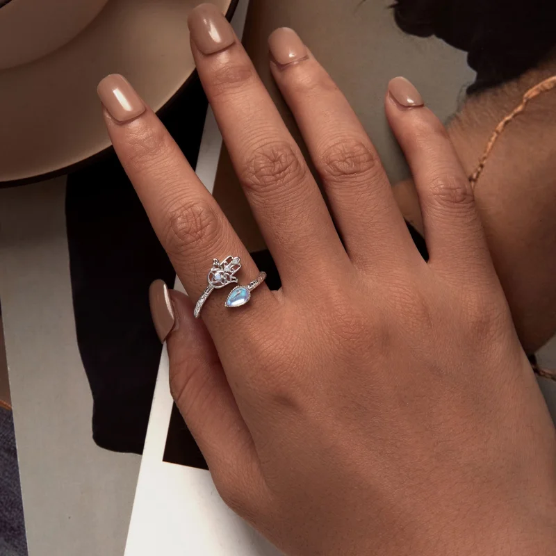 (Bild für) Pandora Style Lucky Hand Open Ring - BSR486-E - Ansicht 5