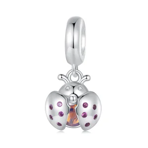 (Bild für) Pandora Style Lucky Ladybug Anhänger - SCC2613