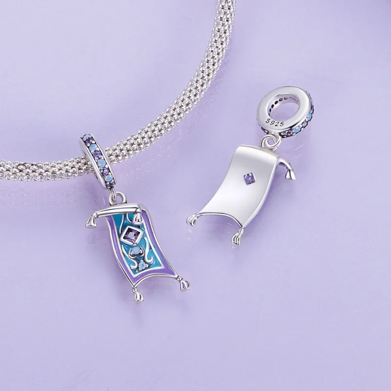 (Bild für) Pandora Style Magischer Teppich-Anhänger - BSC894 - Ansicht 4