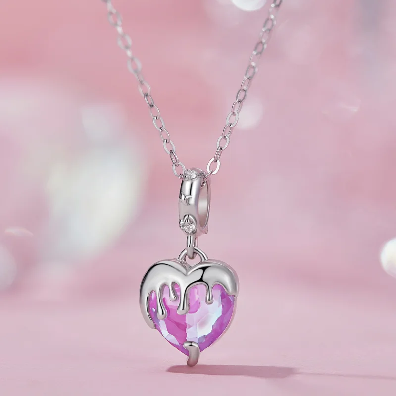 (Bild für) Pandora Style Melting Girl's Heart Dangle - SCC2471 - Ansicht 2