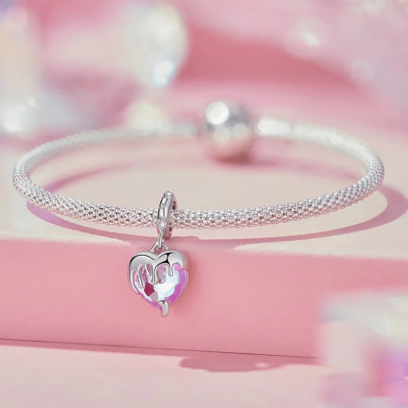 (Bild für) Pandora Style Melting Girl's Heart Dangle - SCC2471 - Ansicht 5
