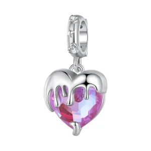 (Bild für) Pandora Style Melting Girl's Heart Dangle - SCC2471