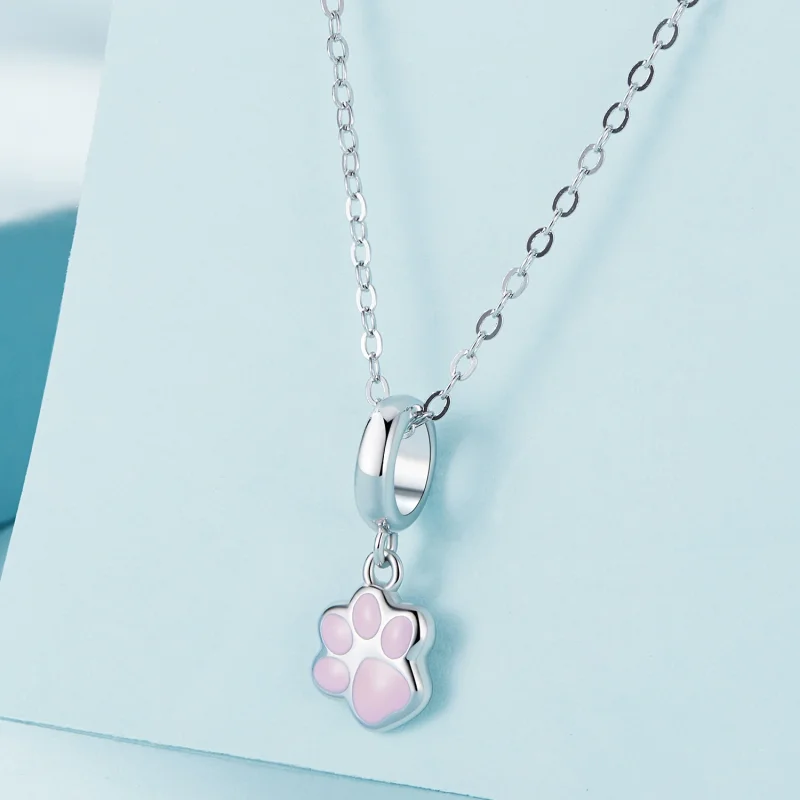 (Bild für) Pandora Style Mini Weiße Katzenkralle Anhänger - SCC2476-A - Ansicht 2