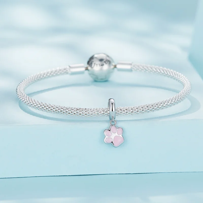 (Bild für) Pandora Style Mini Weiße Katzenkralle Anhänger - SCC2476-A - Ansicht 3