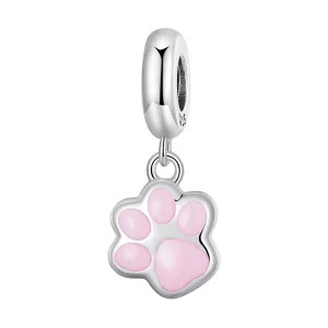 (Bild für) Pandora Style Mini Weiße Katzenkralle Anhänger - SCC2476-A