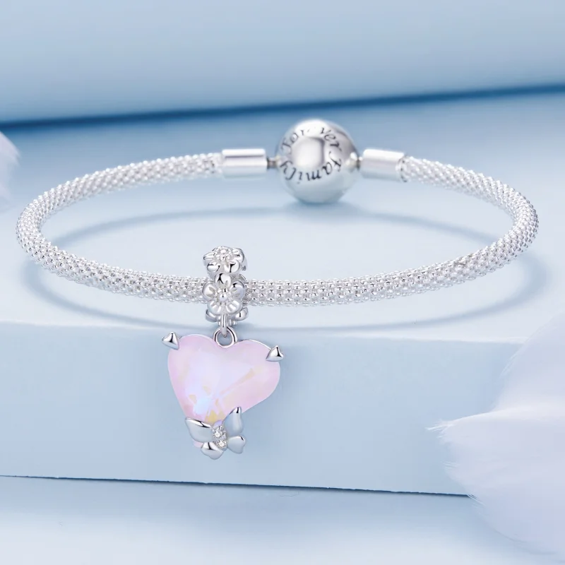 (Bild für) Pandora Style Mocha Butterfly Anhänger - BSC809 - Ansicht 3