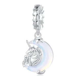 (Bild für) Pandora Style Mond Einhorn Anhänger - BSC926