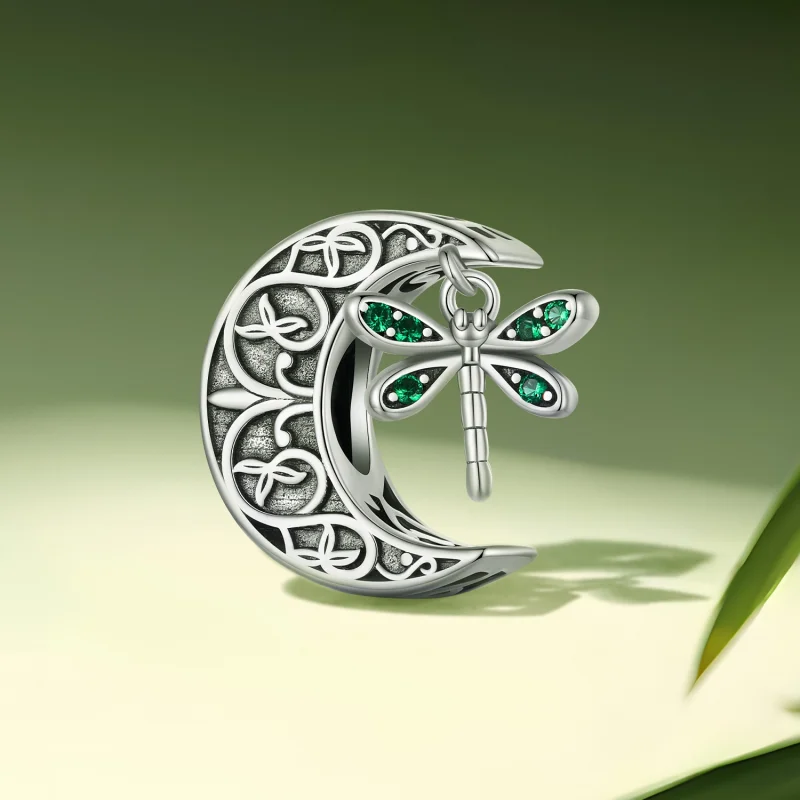 (Bild für) Pandora Style Mond Libellen Charm - SCC2605 - Ansicht 2