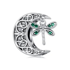 (Bild für) Pandora Style Mond Libellen Charm - SCC2605