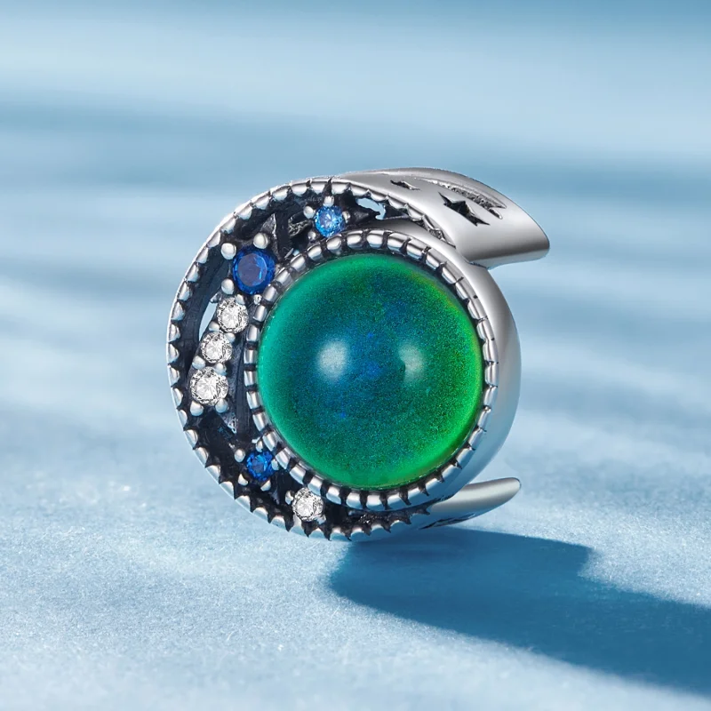 (Bild für) Pandora Style Mond Stimmungsstein Charm - SCC2558 - Ansicht 3