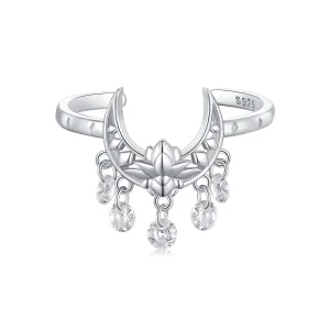 (Bild für) Pandora Style Mondlotus-Öffnungsring - SCR955