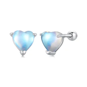 (Bild für) Pandora Style Mondstein-Stecker Ohrringe - SCE1629