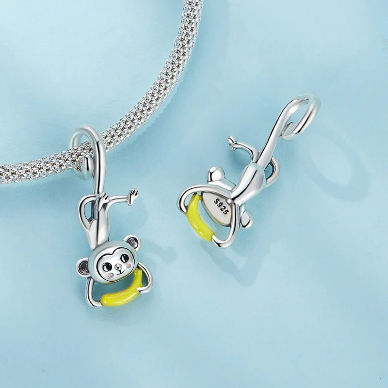 (Bild für) Pandora Style Monkey Dangle - SCC2547 - Ansicht 4
