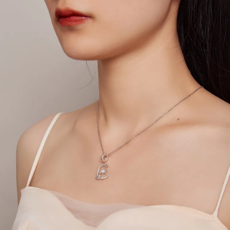 (Bild für) Pandora Style Moon Cat Anhänger - BSC810 - Ansicht 5