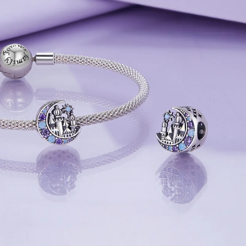(Bild für) Pandora Style Moonlight Castle Charm - BSC892 - Ansicht 4