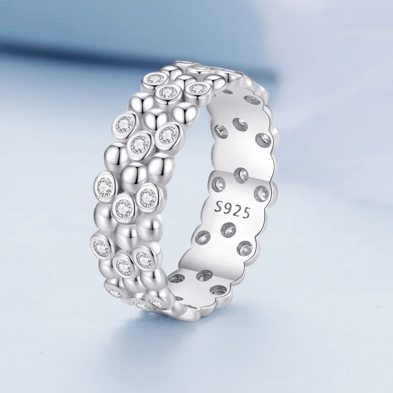(Bild für) Pandora Style Multi-Player Bean Ring - BSR407 - Ansicht 2
