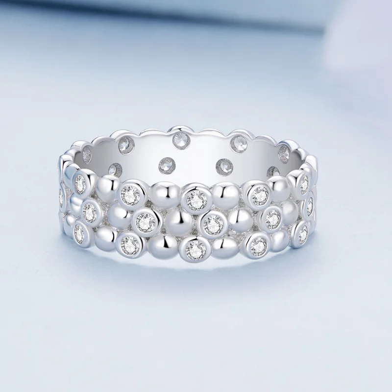(Bild für) Pandora Style Multi-Player Bean Ring - BSR407 - Ansicht 3