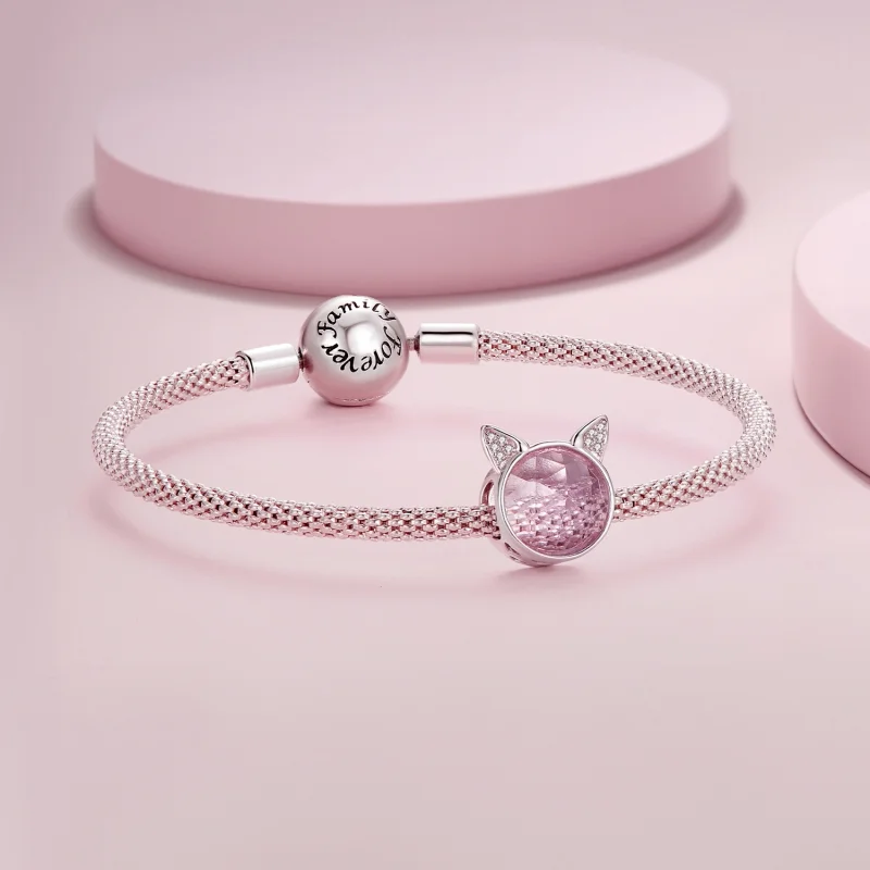 (Bild für) Pandora Style Niedlicher Katzen-Anhänger - SCC2579 - Ansicht 5