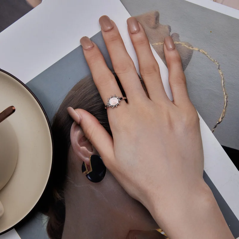 (Bild für) Pandora Style Opal Sonne Offener Ring - BSR398 - Ansicht 5