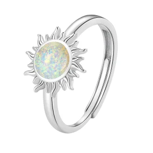 (Bild für) Pandora Style Opal Sonne Offener Ring - BSR398