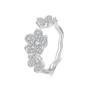 (Bild für) Pandora Style Open Ring Voll Blumen - BSR447