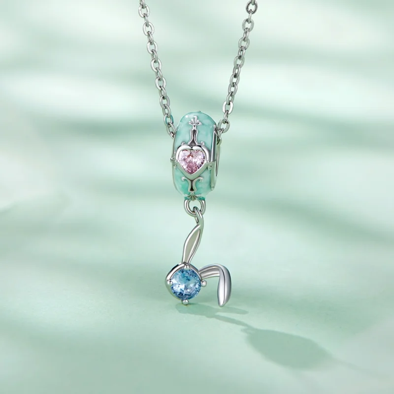 (Bild für) Pandora Style Osterhase Silikon Abstandshalter - BSC780 - Ansicht 2