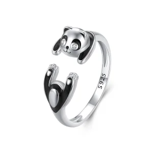 (Bild für) Pandora Style Panda Open Ring - SCR969-E