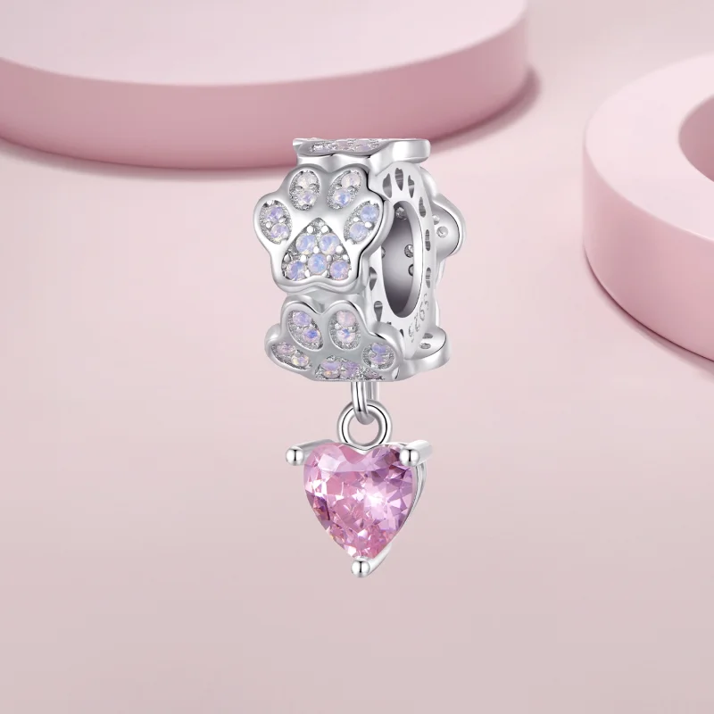 (Bild für) Pandora Style Pfotenabdruck-Anhänger - SCC2577 - Ansicht 2