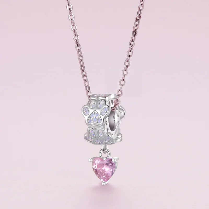 (Bild für) Pandora Style Pfotenabdruck-Anhänger - SCC2577 - Ansicht 3