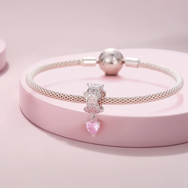 (Bild für) Pandora Style Pfotenabdruck-Anhänger - SCC2577 - Ansicht 5