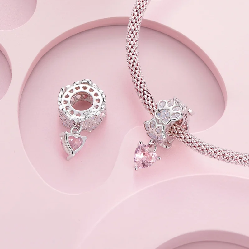 (Bild für) Pandora Style Pfotenabdruck-Anhänger - SCC2577 - Ansicht 6
