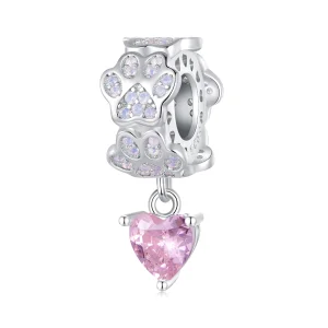 (Bild für) Pandora Style Pfotenabdruck-Anhänger - SCC2577