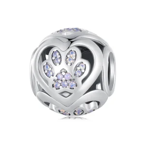 (Bild für) Pandora Style Pfotenabdruck-Anhänger - SCC2578