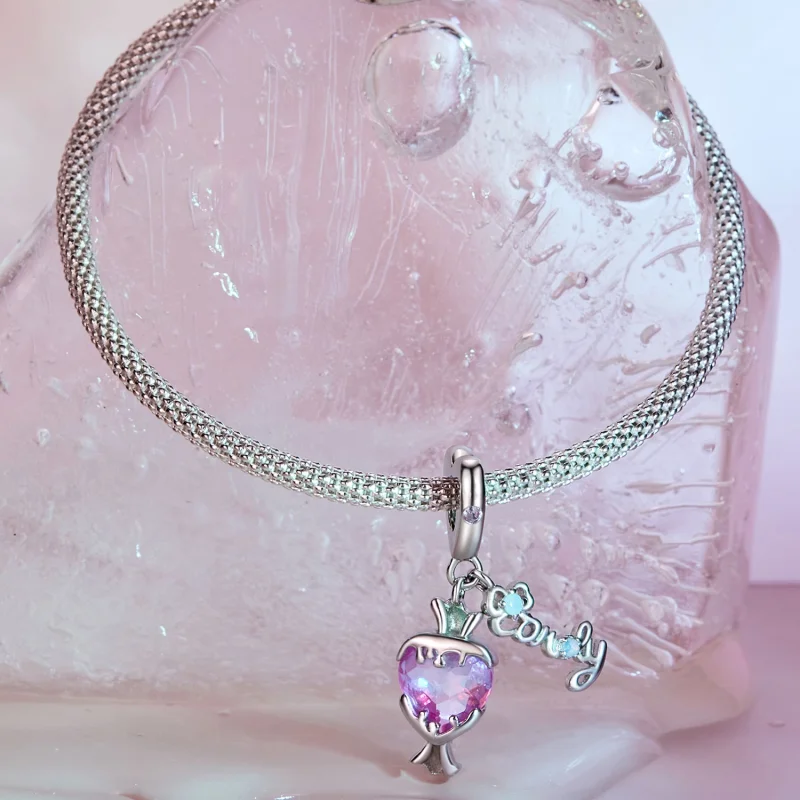 (Bild für) Pandora Style Pink Candy Anhänger - SCC2640 - Ansicht 2